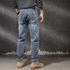 Pantalon tube droit élastique ample pour hommes, nouveau pantalon long en denim de coton mercerisé blanc, vintage, régulier, printemps