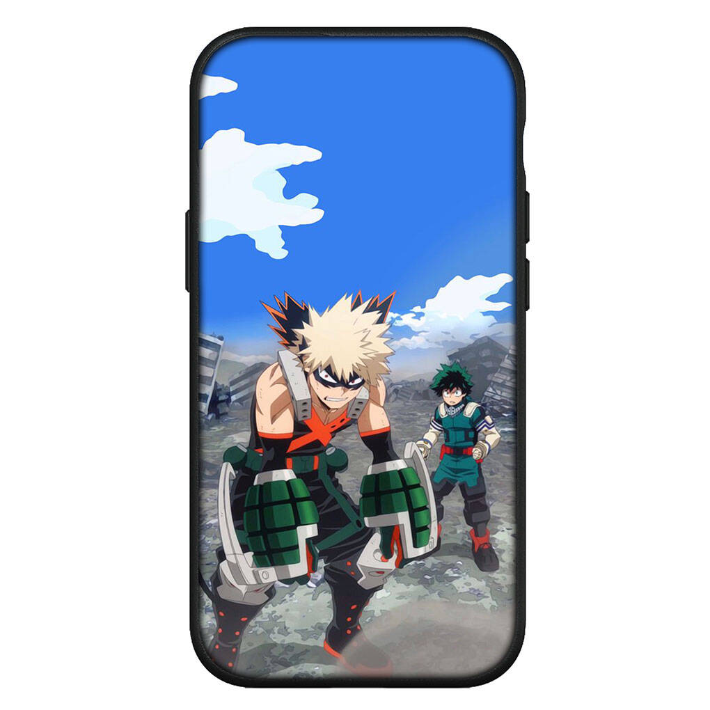 For Samsung Galaxy S25 S24 S23 iPhone 17 16 15 Xiaomi Redmi Note 14 13 12 11 Pro Max XR Phone Case Bakugou Katsuki My Hero Academia OPPO Huawei Cover