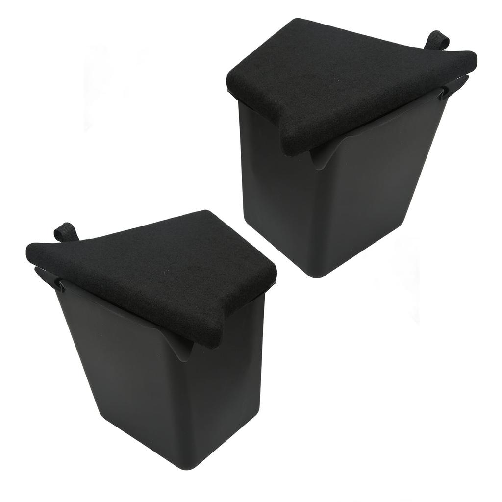 2 Pcs Rear Trunk Organizer Side Storage Packets Bins with Lid Additional Storage Box Tray Replacement for Tesla Model Y
