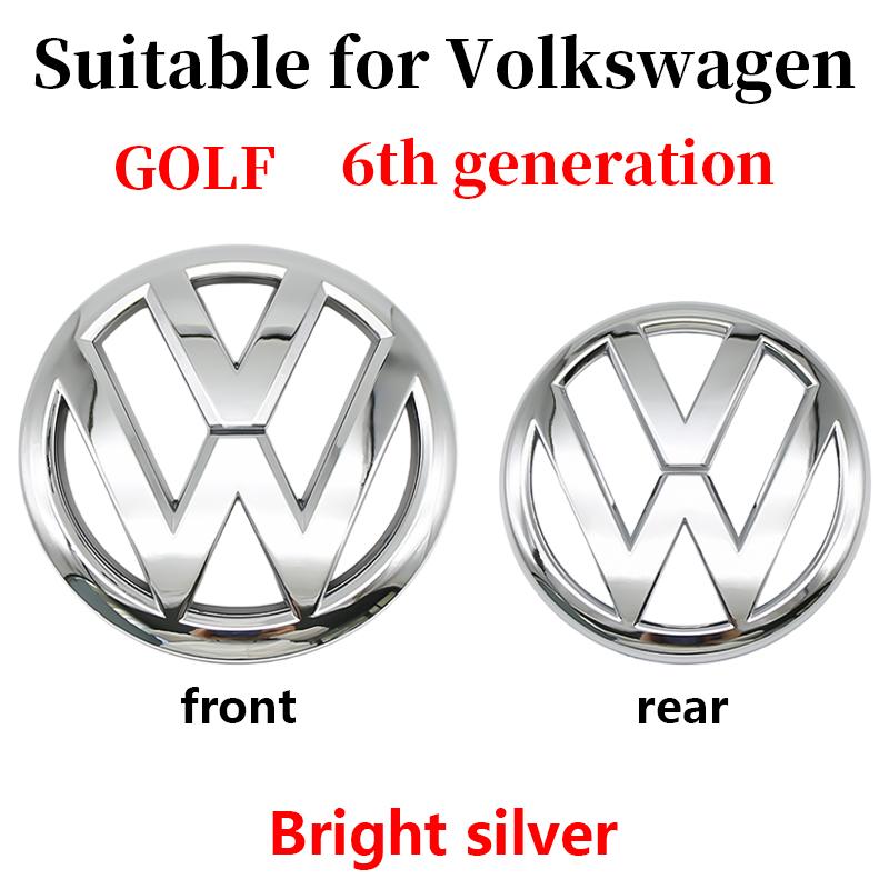 2026 Hot Car Front Grille Rear Trunk Emblem Lid Cover Logo Sticker Badge Decoration Accessories For Volkswagen VW Golf 6 MK6 2009-2012 ES1