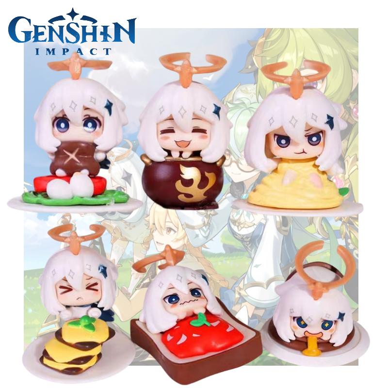 Paimon Genshin Impact Figure Model Toy Set Anime Doll Desk Decoration Kids Gifts