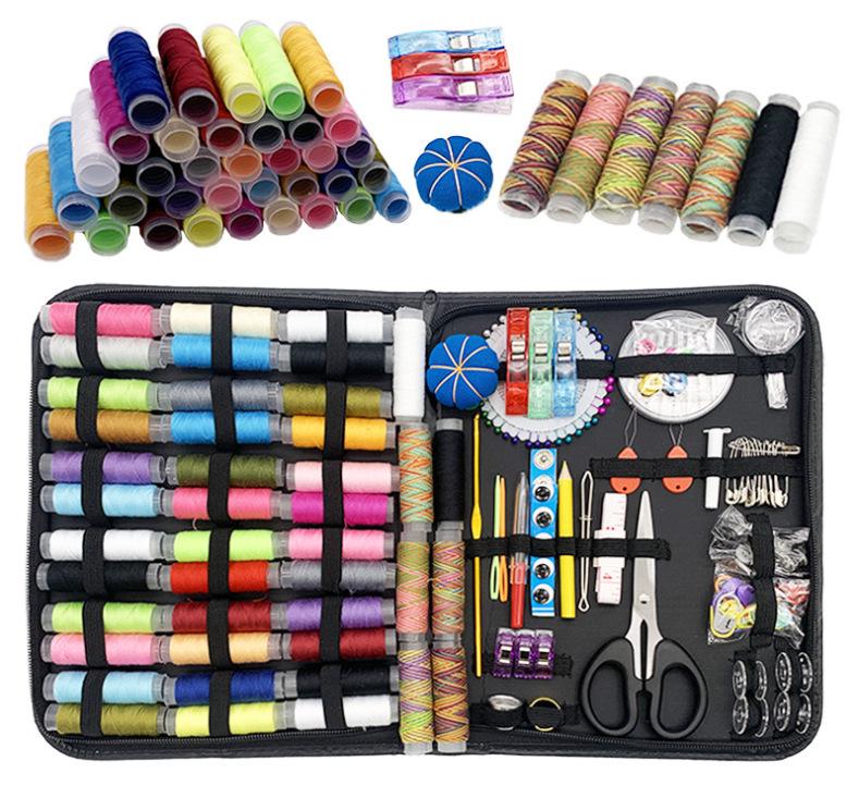 Portable Needle & Thread Box: Household Sewing & Mending Kit