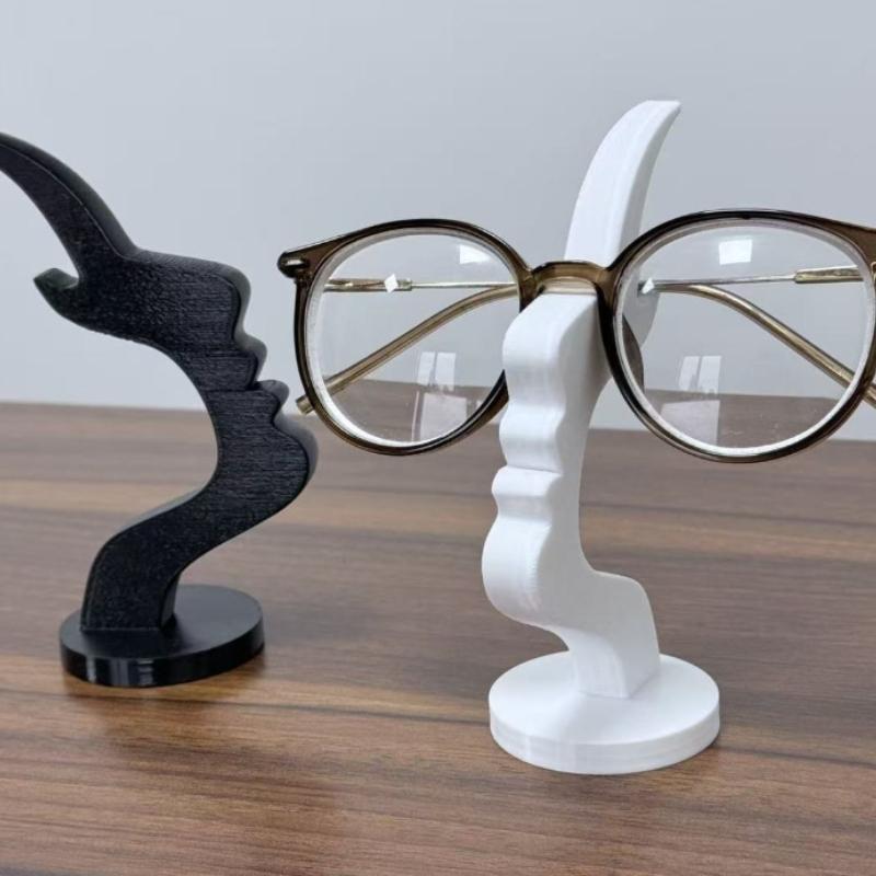 Fashion glasses placement bracket interesting side face practical and minimalist glasses decoration for desktop or bedside table