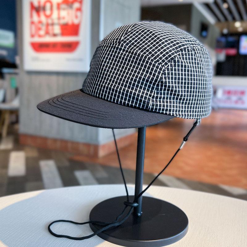 Japanese Retro Plaid Cap Children S Summer Quick-Drying Breathable Flat-Brimmed Street Dance Cap Trendy Brand Functional Wind Baseball Cap M（56-58cm）