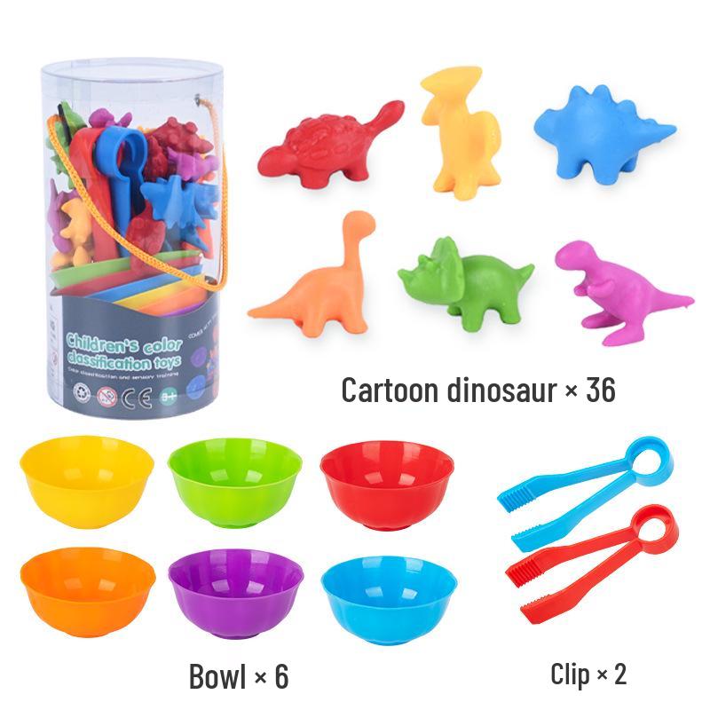 Children's Rainbow Counting Sorting Cups - Soft Rubber Early Education Puzzle Toy