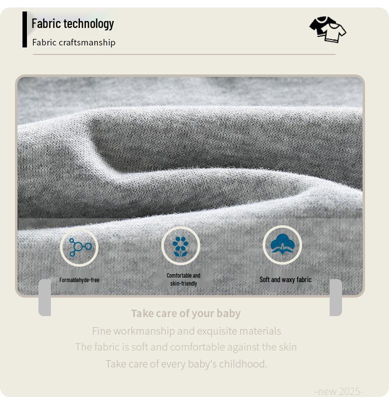 2025 Spring/Autumn Korean Kids Cuffed Sweatpants - Fashionable Long Casual Pants for Toddlers