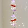 Love Heart Faux Crystal Suncatcher Decoration Indoor Outdoor Faux Crystal Heart Prism Window Hanging Ornament Rainbow Maker Pendant