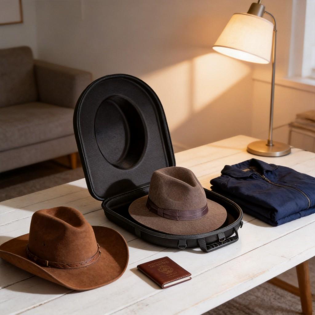 Eva Cowboyhut-Organizer Reiserucksack mit großer Kapazität für Aufbewahrung und Tragbarkeit
