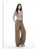 Women's 2025 Spring/Autumn Retro Loose Wide-Leg Jeans with Double Button Waistband