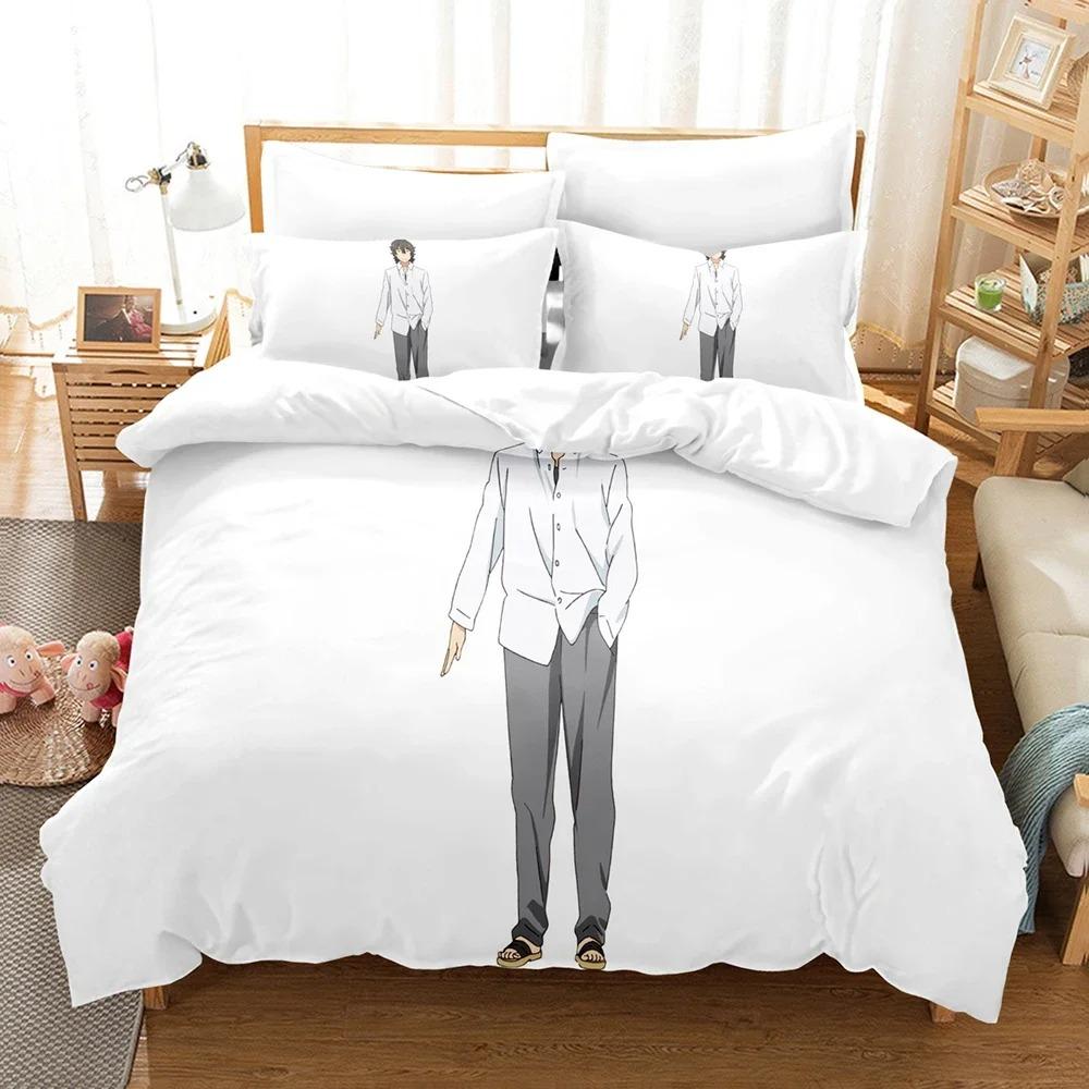 Comfortable Anime Print Duvet Cover Set With Duvet Cover And Pillowcases Twin Full Queen King Sizes For All Ages