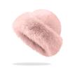 Fashion Windproof Winter Hat Wool Imitation Mink Hair Pullover Hat Warm Beret Ear Protection Cap
