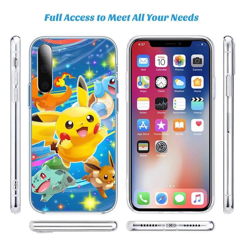 Cute Pokemon Phone Case for Motorola G14 G15 G24 G30 G31 G32 G34 G41 G42 G51 G52 G50 G60S G60 G62 G72 G71 G73 G84 G85 G200 E32