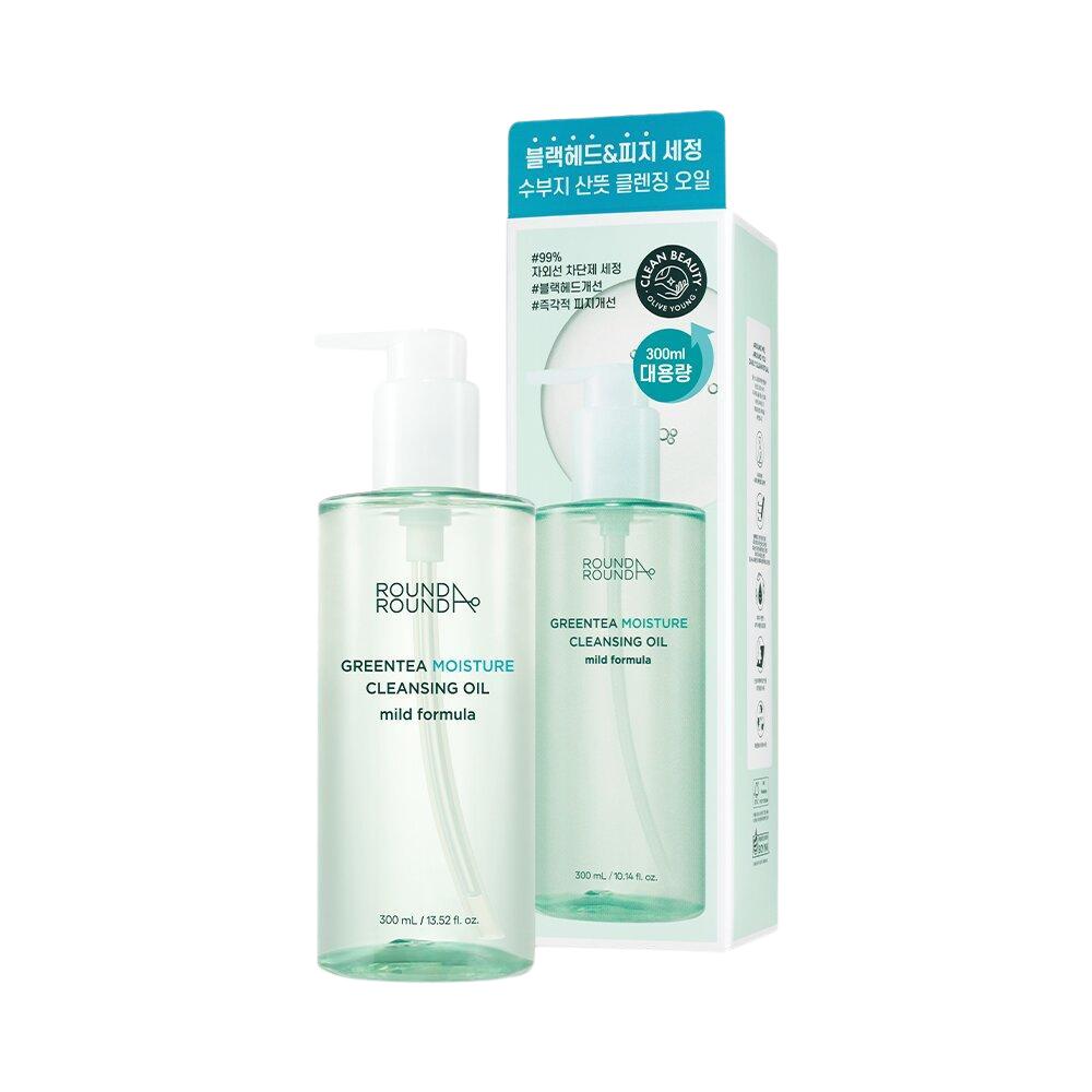 ROUND A'ROUND Comfort Green Tea Moisture Cleansing Oil 300mL