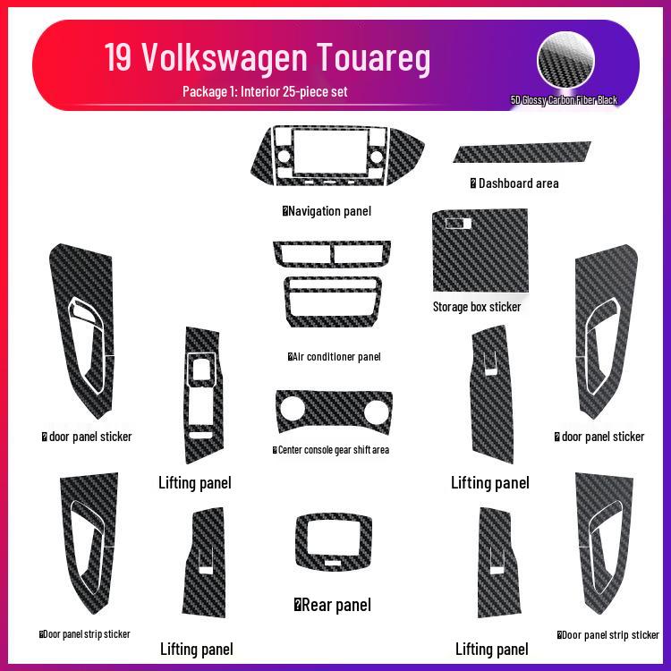 Volkswagen T-Cross Center Console Anti-Kick, Anti-Scratch Protective Film
