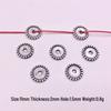 Tibetan Silver Flower Spacer Beads - 100pcs DIY Jewelry Accessories for Bracelets & Necklaces
