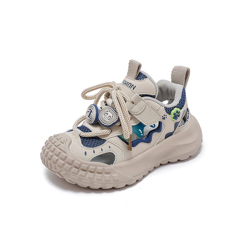 Soft-soled Children's Shoes Breathable Mesh Casual Shoes Non-slip Boys' Sports Shoes Hollow Frame Shoes