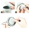 Outdoors Silicone Folding Cup with Hanging Hole Travel Portable Washing Cup Foldable Portable Teacup Camping Coffee Water Cup