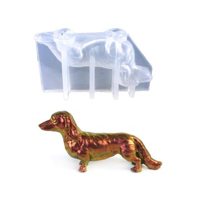 Silicone Ornament Molds Dachshund Shaped Craft Moulds Silicone Clay Moulds Candle Moulds Hand-Making Supplies
