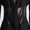 2025 Spring Trend: High-Grade V-Neck Mesh Hot Girl Suit Jacket for Women