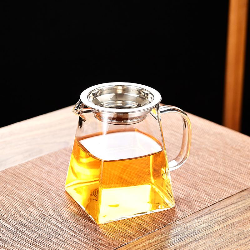 Transparent Kung Fu Tea Set with Glass Fair Cup and Filter