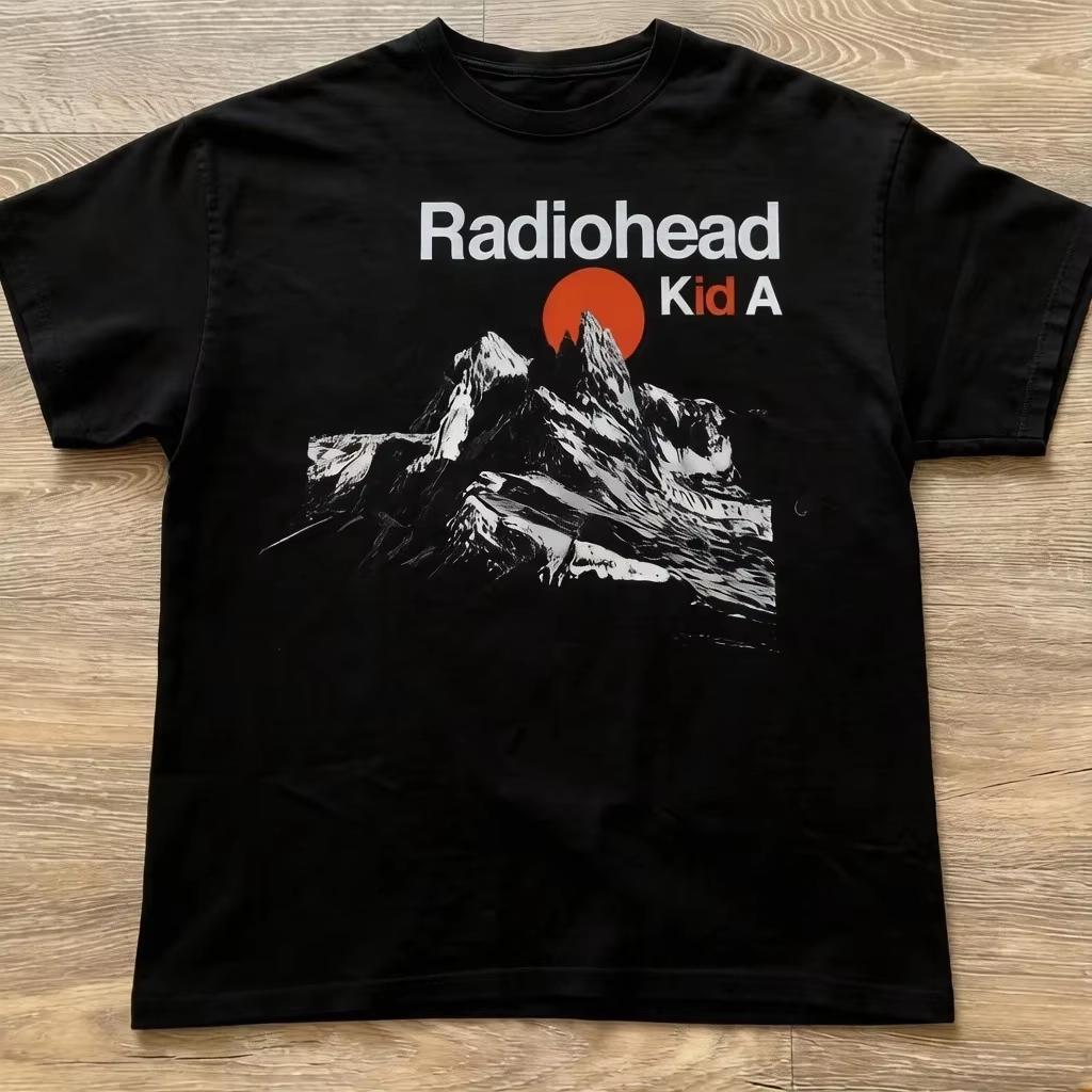 2026 Summer Hot Sale Radiohead Kid A Album Tour Concert Print Unisex Casual Short Sleeve Unisex And Unisex TShirt