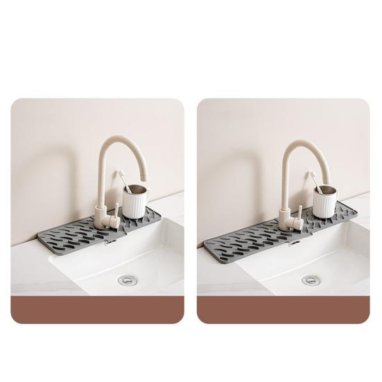 Silikonová podložka do dřezu Rychleschnoucí podložka Ochrana proti stříkající vodě u baterie Lapač vody Podložka proti stříkání do kuchyně koupelny