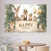 2D Forest Animal Photography Backdrop for Baby Shower Birthday Party