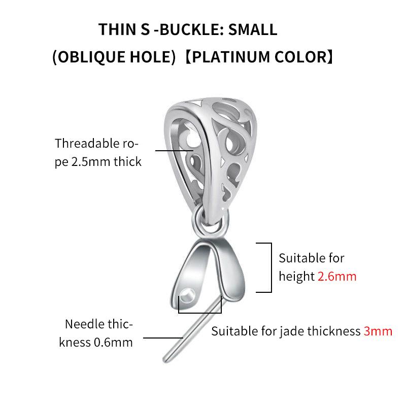 XD P2673 S925 Sterling Silver Pendant Clip Crystal Clip Pendant Clip Diy Sterling Silver Fittings 925 SILVER