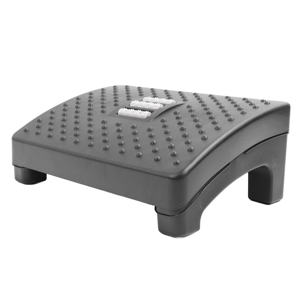 Stolička na nohy Pohodlná podložka pod nohy pod stůl Protiskluzová stolička na nohy s masážním válečkem pro koupelnu
