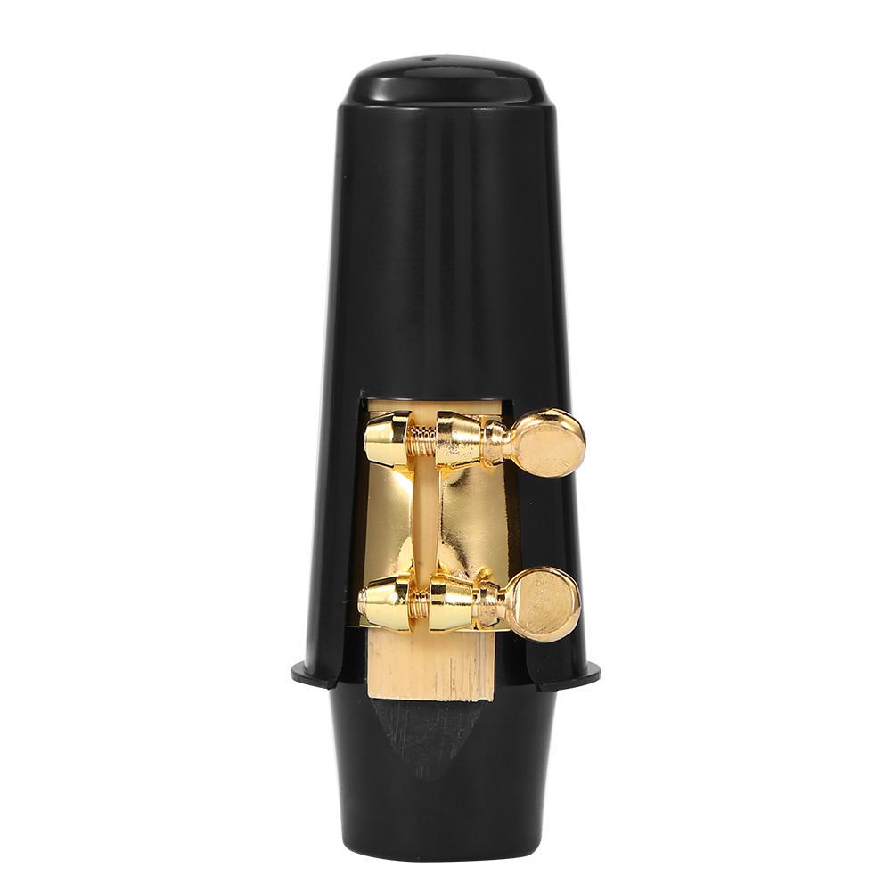 Cover Mit Blattschraube PU Leder 2x Set Sopransaxophon Sax Mundstück