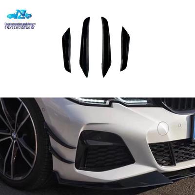 Gloss Black Front Canard Trim Body Kit for BMW 3 Series G20 G28 (2019-)