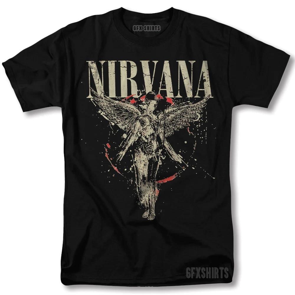 РЕДКИЙ! Футболка Nirvana Курт Кобейн Рок-концерт Тур Винтажный Графический Дизайн Футболка Унисекс Футболка L