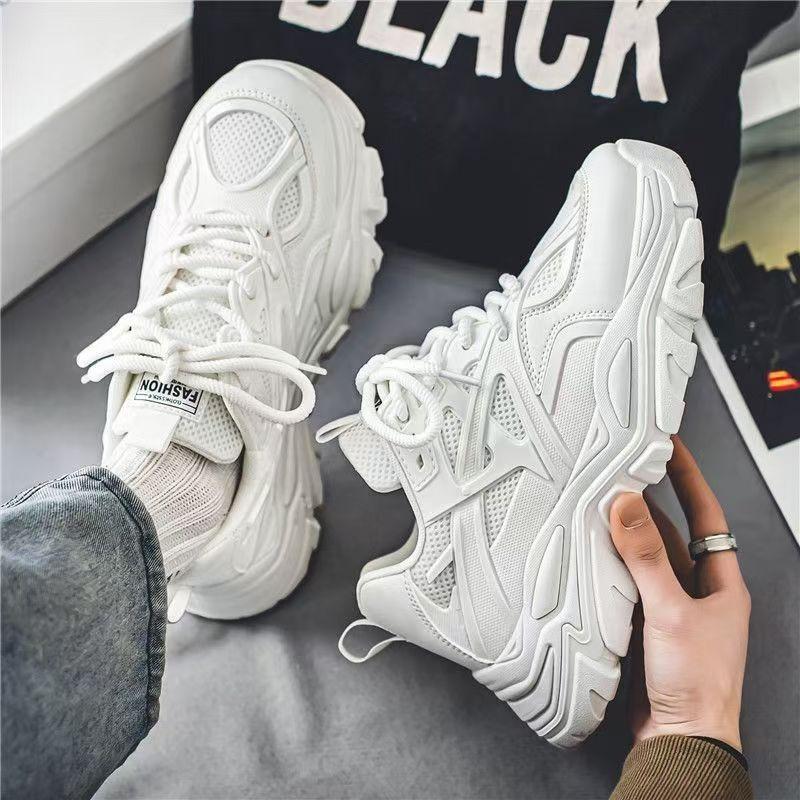 Sneakers da uomo con plateau in rete traspirante Scarpe da corsa Moda Scarpe casual da esterno Scarpe da allenamento da tennis da uomo Zapatillas Hombre