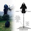 Scream Spooky Scarecrow Halloween Ghost Terror Scary Yard Display Farm Props Haunted Lawn Ornament