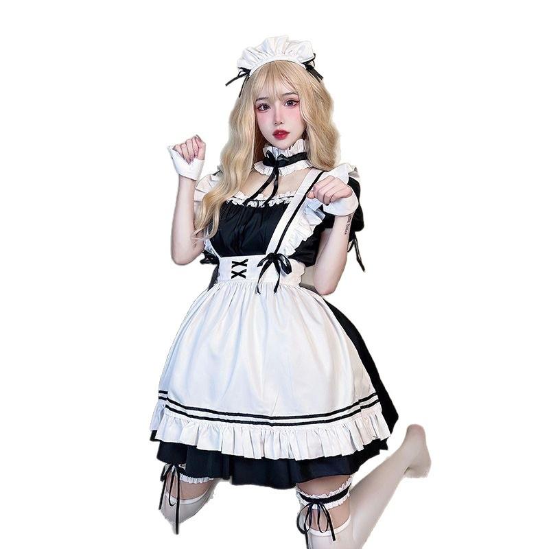 Spice girl maid outfit Japanese COS sex maid dress boss Lolita suit two-dimensional plus size clothing