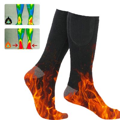 Beheizte Socken Wiederaufladbare Heizsocken 3 Stufen Temperatur Elektrische Heizsocken Kälteschutz Skisocke für Radfahren Camping