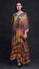 Phagun Camel Mughal Beach Kaftan Bikini Cover Up Womena    S Maxi Dress Long