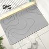 Bathroom Floor Mat Quick Absorbent Quick-Drying Diatom Mud Anti-Slip Bottom Solid Color Easy To Clean Multipurpose Bath Shower Sink Kitchen Carpet