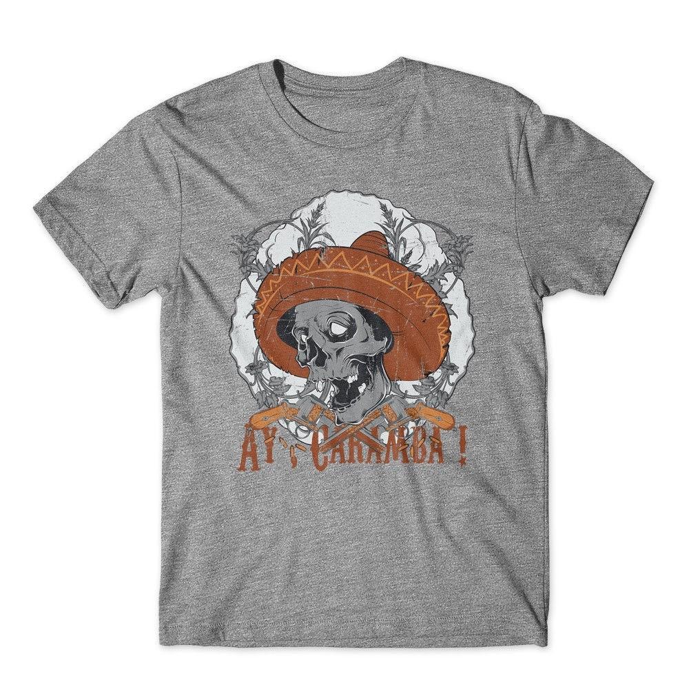 Caramba Skull T-Shirt. 100% Cotton Premium Tee New S