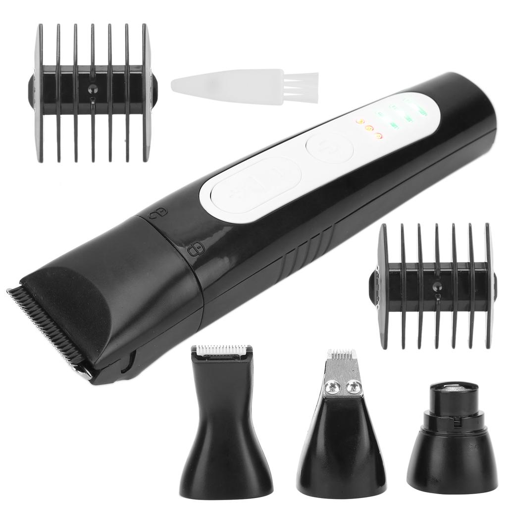 4 In 1 Dog Clippers Set USB Rechargeable Dog Shaver Nail Grinder Electric Grooming Kit