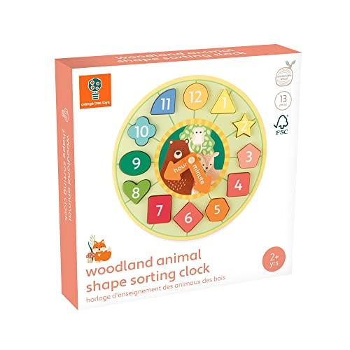 Orange Tree Toys Forest Animal Sorting Clock (Ages 2 and Up) TYORA13142