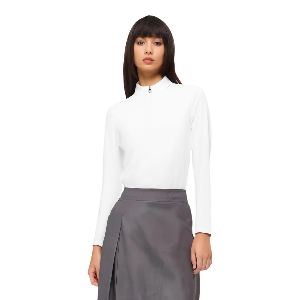 Anta Champion All-Weather Series Comfortable Casual Simple Solid Color Slim Fit Moisture-Wicking Long Sleeve T-Shirt Women Tops 162520401-1