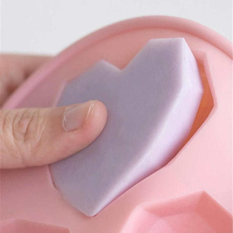 Silicone Heart Shaped Baking Mold, Candy Cake Mold, Ice Cream Mold, Baking Mold, Baking Utensils, Kitchen Supplies MIT