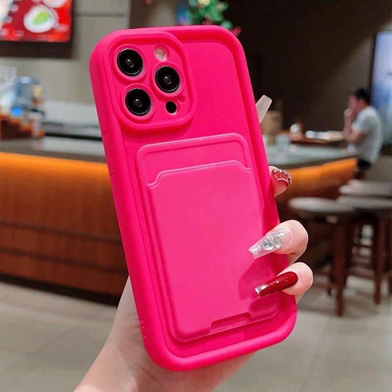 Luxury Silicone Wallet Phone Case For iPhone 17 16 15 14 11 13 12 Pro Max Air 16E 16 15 Plus Card Holder Slot Shockproof Cover
