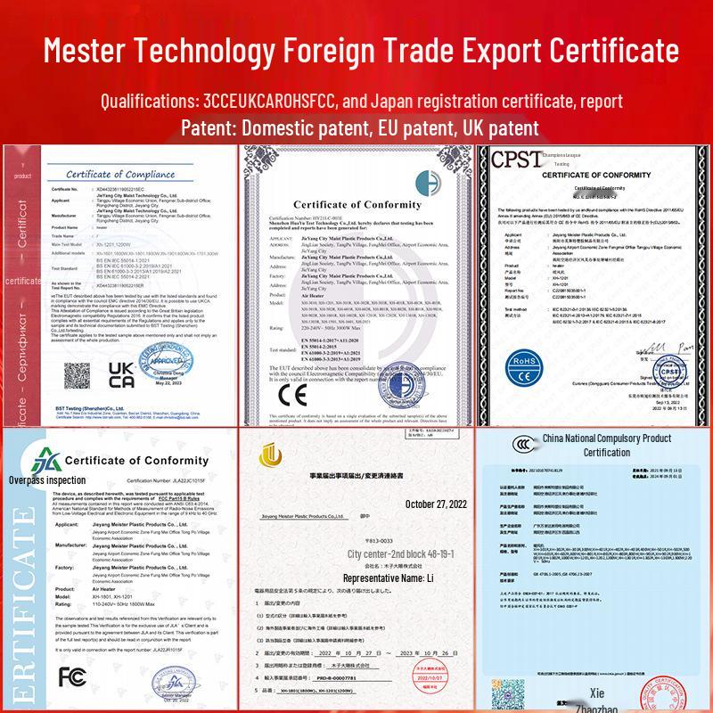 

Умный 1200 Вт Настольный Керамический ПТК Нагреватель - Мощный Вентилятор Теплого Воздуха для Дома EU Plug (Not for domestic use)