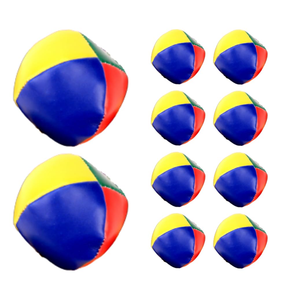 Tropchou Juggling Colorful Small Juggling for Street and Nursing Beginners of Balls, Balls, Performances, Practice, Exercise, Care, (Set 10)