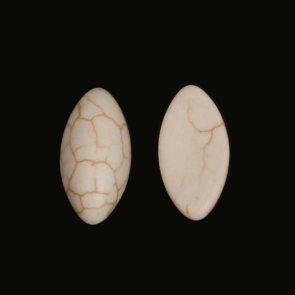 Half Oval Cracked Stone Turquoise Material Flat Back Cabochons For DIY Jewelry Fittings