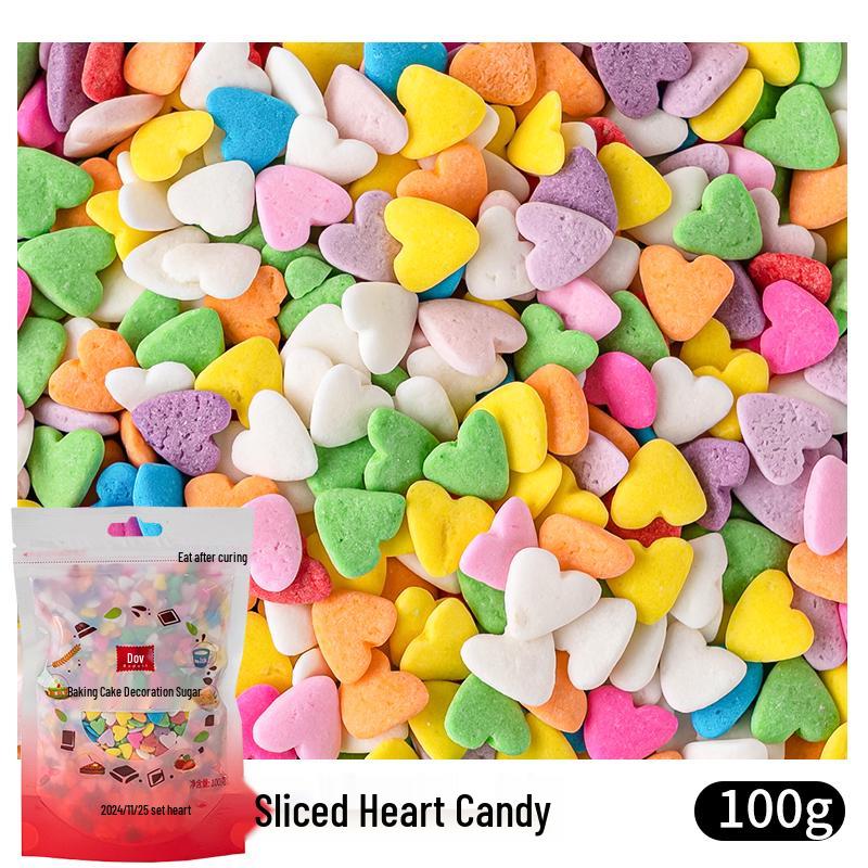 Bunte Zuckerformen: Herzen & Kurven zum Dekorieren von Kuchen, Desserts & Donuts