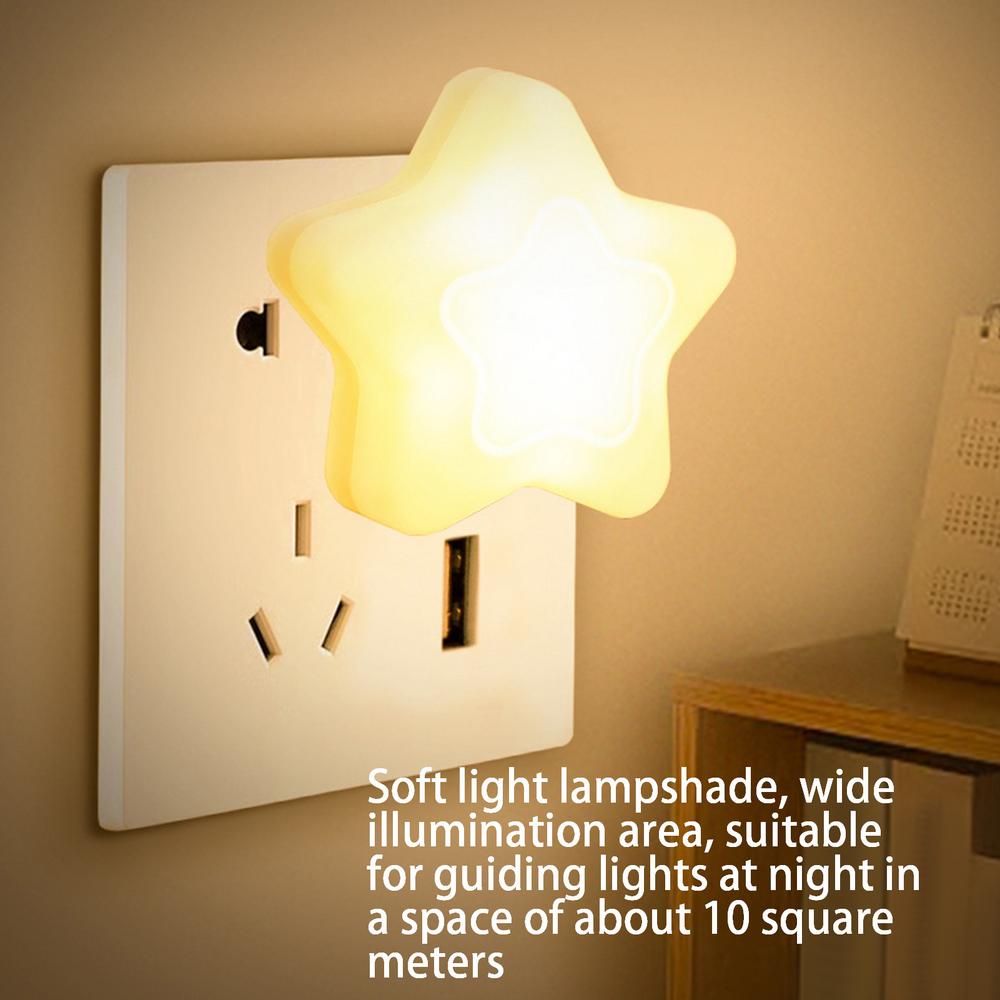 USB Night Light Star Shape Night Lamps for Kids USB Charging Cute Star Lamp 2 Colors Light Up Decor for Bathroom Bedroom Wall