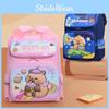 Childrens School Backpack With Cartoon Capybara Pattern Features For Grade 3-4 Students